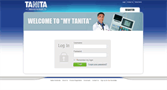 Desktop Screenshot of my.tanita.com